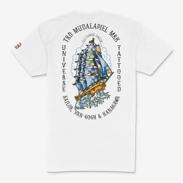 Camiseta BARCO SAILOR JERRY Tattoo Unisex Espalda