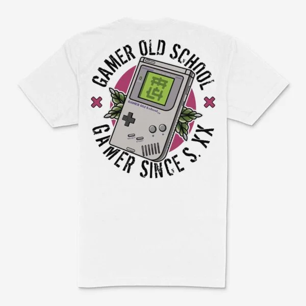 Camiseta GAMER OLD SCHOOL Tattoo Unisex Espalda