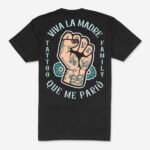 Camiseta Negra AMOR DE MADRE Tattoo Unisex Espalda