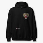 Sudadera Negra TIGRE OLD SCHOOL Tattoo Unisex Espalda