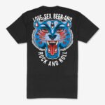 Camiseta Negra TIGRE KALI Tattoo Unisex Espalda